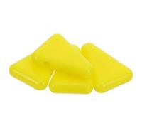 Veemoon Lot de 4 Supports en Silicone Jaunes pour Diapasons de Contemplation Base Antidérapante Accessoire Portable pour Relaxation et Accordage Bloc Stabilisateur pour Vibrations