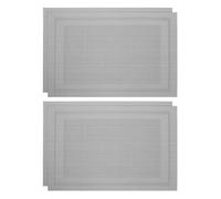 Veemoon Lot de 4 Tapis de Table Noir pour Manucure Coussin Repose-mains Tissé Russe, Surface Réutilisable et Facile à Nettoyer, Dimensions Compactes, pour Prothésistes Ongulaires