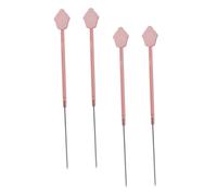 Veemoon Lot de 4 Testeurs à Gâteau en Acier Inoxydable 304 Bâtonnets de Test Réutilisables pour Pâtisserie Outil de Pâtisserie Précis pour Vérifier la Cuisson des Gâteaux