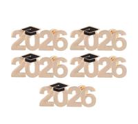 Veemoon Lot de 5 Badges à Épingle en Alliage de Zinc 2026 - Épinglettes Émaillées Chapeau de Diplômé, Décoration pour Cérémonie de Remise de Diplômes et Présent Commémoratif