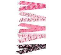 Veemoon Lot de 5 Bandeaux à Ruban Rose pour Fête, Accessoires Cheveux Légers et Flexibles, Couvre-chefs pour Soirées à Thème, Symboles de Soutien Cancer du Sein, Bandeaux Décoratifs