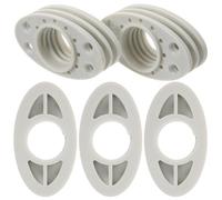 Veemoon Lot de 5 Becs Verseurs Étanches Gris pour Paquet d'Eau Chaude Becs de Remplissage Universels en Plastique Petits Embouts Pratiques pour Bouillottes Compatible Usage Domestique