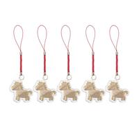 Veemoon Lot de 5 Breloques pour Téléphone Portable Motif Cheval, Pendentifs Suspendus Élégants, Accessoires Légers et Compacts pour Décor de Téléphone, Bijoux pour Femmes et Hommes,