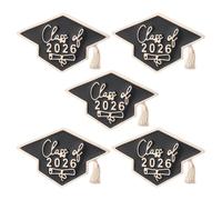 Veemoon Lot de 5 Broches Émaillées en Alliage de Zinc, Épingles de Chapeau de Graduation 2026, Accessoire Léger et Solide pour Cérémonie de Remise de Diplômes, Présent Souvenir