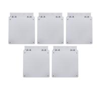 Veemoon Lot de 5 Caches de Sécurité pour Panneau de Climatisation Centrale 86 Type, Protection Anti-contact pour Interrupteur à Bouton-poussoir, Plastique Noir Translucide 10x7,5 Cm,