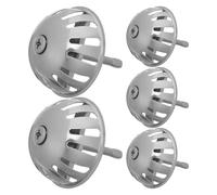 Veemoon Lot de 5 Couvercles de Bonde d'Urinoir en Acier Inoxydable Bouchon de Vidange Anti-Odeurs avec Filtre Crépine Anti-Obstruction Diamètre Standard pour Urinoirs Publics et