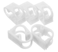 Veemoon Lot de 5 Pinces Compactes de Contrôle du Débit D'eau pour Tubes Flexibles 1/4 1/2, Accessoire de Laboratoire Blanc, Collier de Serrage Réglable pour Tubes D'essais et Pompes Eau
