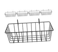 Veemoon Lot de 5 Porte-Foin pour Lapins en Métal Noir Mangeoire à Foin pour Petits Animaux Support Solide pour Cages de Chinchillas Hamsters et Oiseaux Accessoire Hygiénique et