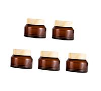 Veemoon Lot de 5 Pots à Crème Ambrés 30g, Bocaux D’échantillons Hermétiques, Contenants de Voyage pour Cosmétiques avec Couvercles, Adaptés au Rangement de Lotions et Couleur Aléatoire