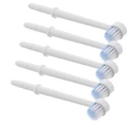 Veemoon Lot de 5 Têtes de Jet Dentaire Rondes Compatibles Hydropulseur Recharges de Brosse Interdentaires Légères et Compactes pour Soins Bucco-Dentaires en Voyage