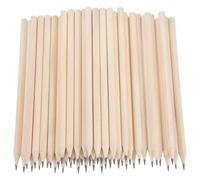 Veemoon Lot de 50 Crayons en Bois Naturel 176 CM Corps Rond Taillé Crayons à Écrire et Signer pour Bureau Réunions et Restauration Marqueur de Travail du Bois Fournitures Scolaires