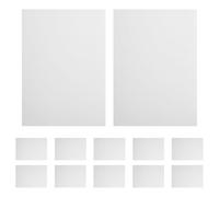 Veemoon Lot de 50 étiquettes autocollantes carrées imprimables A4 pour imprimantes laser, finition mate, amovibles, pour le stockage, l'étiquetage des produits et les petites entreprises.
