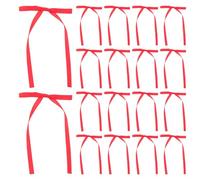 Veemoon Lot de 50 Mini Nœuds Rouges en Ruban Décoratifs pour Emballage Présent, Loisirs Créatifs et Décoration Intérieure, Accessoire Pratique pour Fêtes et Présents