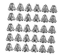 Veemoon Lot De 50 Perles Pour Colliers Boucles D'Oreilles Mini Cônes Pompons Accessoires Pour Bijoux Bracelets Fleurs Entretoises Métalliques Perles Artisanales Bracelet