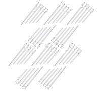 Veemoon Lot de 50 Tubes Métalliques pour Carillon Éolien Soi-Même Diamètre 6 MM Longueurs de 7 à 115 CM Kit 5 Pièces Accessoires Bricolage pour Décoration Jardin Extérieur