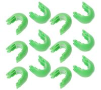 Veemoon Lot de 6 Boucles en Plastique Vertes pour Filet d'escalade Garçon et Filles, Connecteurs Robustes pour Structures de Jeux Extérieurs, Accessoire de Fixation Sécurisé