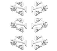 Veemoon Lot de 6 Broches Balance Justice en Métal Argent, Fermoir Sécurisé pour Épingle de Col, Convient aux Femmes et Hommes lors d'Apparitions en Cour