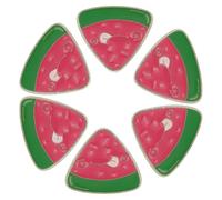 Veemoon Lot de 6 Broches Pastèque Kawaii en Émail, Épingles à Revers Fruitées pour Vêtements, Paquet et Chapeaux, Badge Dessin Animé Mignon, Accessoires Fantaisie pour Femmes,