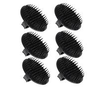 Veemoon Lot de 6 Brosses de Massage du Cuir Brosse à Shampoing Anti-Accumulation Design Portable pour Cuir Sensible et Lavage des Cheveux Accessoire de Bien-O