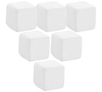 Veemoon Lot de 6 Cubes de Calcium Minéral pour Tortues et Reptiles, Blocs de Broyage Résistants à l'usure, Pierre Calcaire Naturelle pour Aquarium, Compléments en Calcium