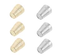 Veemoon Lot De 6 Dés À Coudre Rétro Anneaux Capuchon Accessoires De Couture DIY Protection Des Doigts Fournitures De Couture À Coudre Manuel Protège-Doigts À Broder En Métal