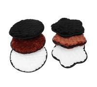 Veemoon Lot de 6 Disques Nettoyants Visage Exfoliants Double Face en Coton, 6 Pièces, Taille Standard, pour Soin et Démaquillage Quotidien, Convient à Différents Types de Peau, Couleurs