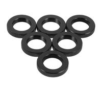 Veemoon Lot de 6 Écrous Moletés en Alliage d'Aluminium 5/8-27 pour Pied de Micro Adaptateur Fileté pour Vis de Trépied Convertisseur de Montage pour Microphone Usage Photo et