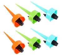 Veemoon Lot de 6 Goutteurs d'Irrigation Automatiques Réglables pour Plantes Pointes Goutte-à-Goutte en Plastique Système d'Arrosage Jardin et Balcon Arroseur Automatique pour Pots et