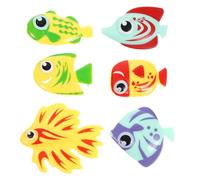 Veemoon Lot de 6 Jouets de Piscine Poisson pour Garçon et Filles, Jouets de Plongée D'été, Coloris Multicolore, Matériau Résistant, Adaptés aux Tout-Petits pour Jeux Aquatiques