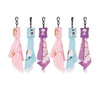 Veemoon Lot de 6 Lingettes en Microfibre pour Lentilles avec Porte-Clés Chiffon de Nettoyage Réutilisable pour Lunettes de Soleil et Objectifs d'Appareil Photo Motifs Enfantins