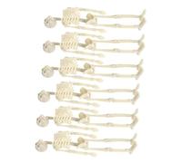 Veemoon Lot De 6 Mini Squelettes Décoratifs Halloween - Décorations Effrayantes pour - Idéal pour Intérieur Et Extérieur Ambiance Spooky