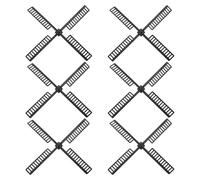 Veemoon Lot de 6 pales d'éolienne en Plastique : pales rotatives de 21 cm pour la décoration de Jardin extérieur - de Rechange pour éolienne Solaire, Installation Facile