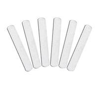 Veemoon Lot de 6 Plaques Métalliques Lestées en Acier 15x2,5x0,7 Cm pour Gilet Lesté, Accessoires de Musculation et Entraînement Fitness, Adaptées Marche et Course à Pied