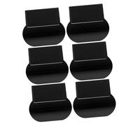 Veemoon Lot de 6 Poignées Noires Anti-Contact pour Abattant de Toilette Accessoires Pratiques de Salle de Bain Rehausseur de Siège de Toilette Compatible pour Hygiène Parfaite