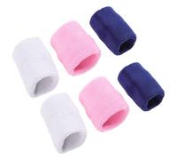 Veemoon Lot de 6 Protège-Poignets Sportifs Élastiques en Tissu Éponge 100% Coton, Bandeaux Anti-Transpiration pour Garçon et Filles, pour Basketball, Course et Activités en Plein Air,