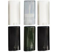 Veemoon Lot de 6 Tubes Vides à Lèvres Ovales 15G Format Compact Blanc et Transparent Contenants Portables pour Soin des Lèvres Fait Maison Maquillage Voyage et Usage Couleur Aléatoire