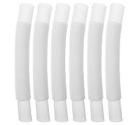 Veemoon Lot de 6 Tuyaux D’évacuation Extensibles Pvc 70 Cm pour Bac à Shampoing, Tuyau de Vidange Ondulé Polyvalent, Accessoires pour Bain, Salon de Coiffure et Soins à Domicile
