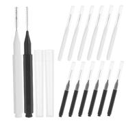 Veemoon Lot de 60 Pinceaux à Sourcils Micro Applicateurs avec Capuchon Brosse Ultra Fine Outils de Maquillage Portables pour Sourcils et Cils Accessoires de Beauté Compact
