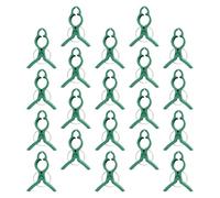 Veemoon Lot de 60 Pinces de Jardinage Vertes Grandes pour Support de Tiges, Clips pour Tomates, Orchidées et Plantes Grimpantes, Plastique Léger Réutilisable pour Entretien de Jardin