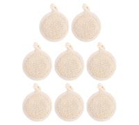 Veemoon Lot de 8 Disques Exfoliants Visage 8x8 Cm en Matière Douce Réutilisables, Lingettes Nettoyantes pour Pores, Accessoire Soin Visage Portable pour Nettoyage en Profondeur et Massage