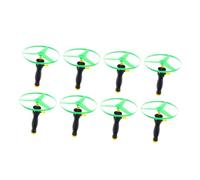 Veemoon Lot de 8 Disques Volants pour Garçon et Filles Extérieur en Plastique Coloré Jeu de L'hélice Amusant Fil à Tirer Activité Sportive en Plein Air Couleur Aléatoire