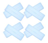 Veemoon Lot de 8 Soucoupes Rectangulaires pour Plantes en Plastique Bleu, Bac de Récupération d'eau 45 X 16,5 Cm, Plateau Étanche sous Pots de Fleurs Intérieur et Extérieur, Accessoire