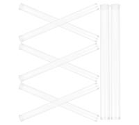 Veemoon Lot de 8 Tubes à Parfum Transparents en Acrylique 20 G Longs Porte-bâtonnets de Parfum pour Maison Rangement Compact et Résistant Accessoires D’intérieur Pratique