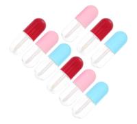 Veemoon Lot de 9 Tubes Vides pour Gloss à Lèvres, Contenant Cosmétique Rechargeable Transparent Rigide, Format Compact Voyage, Flacons Rechargeables pour Maquillage Diy, Couleur Aléatoire