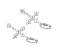 Veemoon Lot De Boucles Oreilles Pendantes Forme De Croix Pour Femme Cadeau Bijoux