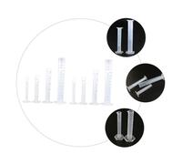 Veemoon Lot de Cylindres Gradués Plastique pour Jardin et Agriculture Tasses de Mesure Épaisses et Résistantes Outils de Mesure Précis pour Liquides Graduations Claires Réutilisable