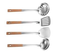Veemoon Louche Cuillère à Égoutter Spatule à Frire Spatule Polyvalente pour Cuisson Wok et Sautés Usage Domestique et Professionnel