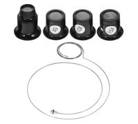 Veemoon Loupe D'horloger 5 Pièces Kit Grossissement 5X 10x 15x 20x Lentille Verre Professionnelle Réparation Montre Bijoux Portable Accessoire Précision Ergonomique