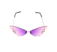Veemoon Lunettes de Soleil Pourpre Chic en PC Grand Cadre, pour Fête Activités en Plein Air, Style Élégant et Design