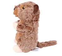 Veemoon Mâcher des Marron en Chien pour Peluche Intégré Sifflet Interactif Adorable pour Nettoyage Dents, pour Chiens